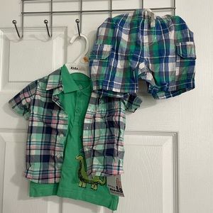 Little Boy’s Shirt and Short Set NEW WITH TAGS